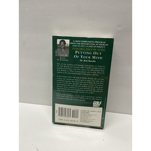 Putting Out of Your Mind - By Bob Rotella - Audiobook On Cassette - New Sealed - Picture 2 of 2